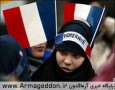 بازداشت یک بانوی محجبه توسط پلیس فرانسه + فیلم