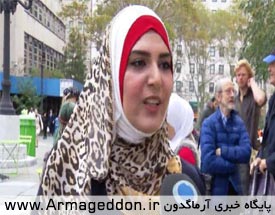 خانم نردین محسن کیسوانی ، بانوی مسلمان که به علت محجبه بودن در آمریکا مورد حمله قرار گرفت
