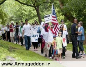 راه پیمایی در امریکا برای مقابله با اسلام هراسی