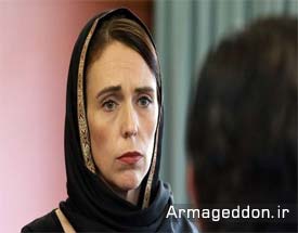 حجاب نخست‌وزیر نیوزیلند در همدردی با مسلمانان+عکس