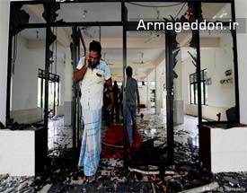 حمله مسیحیان به یک مسجد در سریلانکا